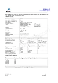 B32559C3823K000 Datasheet Page 3