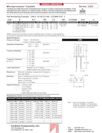 C49X-A3B1C1-40-8.0D16 Datasheet Copertura