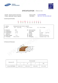 CL03A473KP3NNNC Datasheet Cover