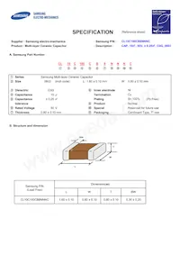 CL10C100CB8NNNC Datasheet Cover