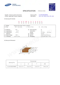 CL31B103KGFNNNF Datenblatt Cover