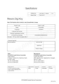 CX2520DB19200H0KFQC2 Datasheet Cover