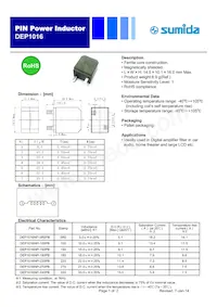 DEP1016NP-330PB Datasheet Cover