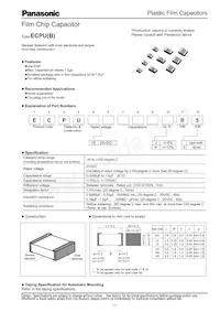 ECP-U1E105KB5 Datasheet Cover