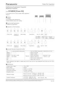 ECQ-E2A474MW Datasheet Cover