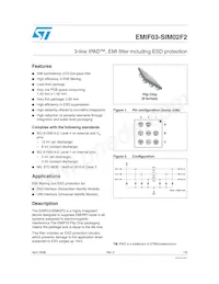 EMIF03-SIM02F2 Datasheet Cover