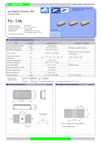 FC-13A 32.7680KA-A3 Datasheet Cover