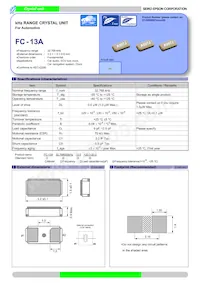 FC-13A 32.7680KA-A3 데이터 시트 표지