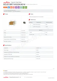 GCJ219R71H333KA01D Datenblatt Cover