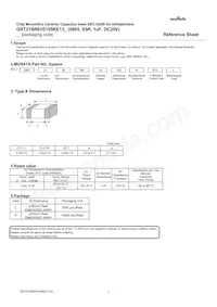 GRT21BR61E105KE13L Datasheet Cover