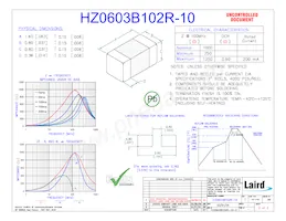 HZ0603B102R-10 Datasheet Copertura