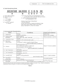 KC2016K64.0000C3GN00 Datasheet Pagina 5