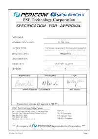 KM3270003 Datasheet Cover