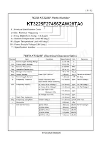 KT3225F27456ZAW28TA0 Datasheet Page 3