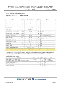 KX2132709Z Datasheet Pagina 3