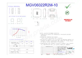 MGV06022R2M-10 Datasheet Cover