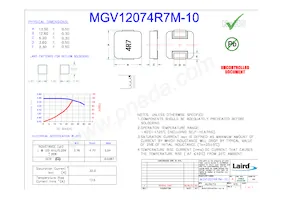 MGV12074R7M-10 Datasheet Copertura