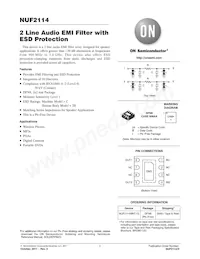 NUF2114MNT1G Datasheet Copertura