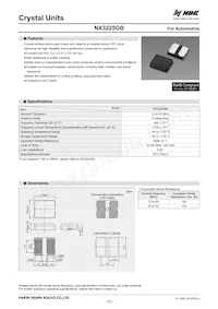 NX3225GB-20MHZ-STD-CRA-2 Datasheet Cover