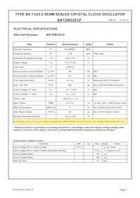 NX72W2201Z Datasheet Pagina 3