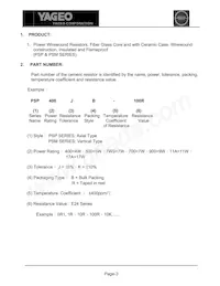 PSP500KR-15K Datasheet Page 3