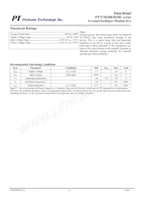 PT7C5028C3-6GWF Datasheet Page 4