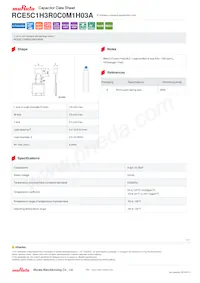 RCE5C1H3R0C0M1H03A Datasheet Cover