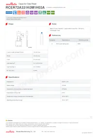 RCER72A331K0M1H03A Datasheet Copertura