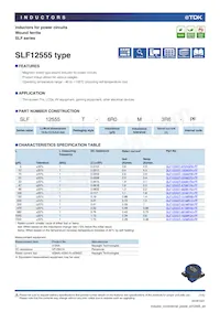 SLF12555T-151MR88-PF Datenblatt Cover