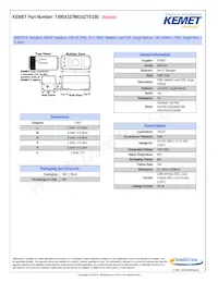 T495X107M016ZTE100 Datasheet Cover