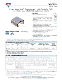 WSLP27262L000JEK Datasheet Copertura