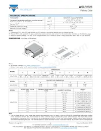 WSLP27262L000JEK Datasheet Page 2