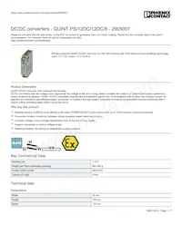 2905007 Datasheet Cover