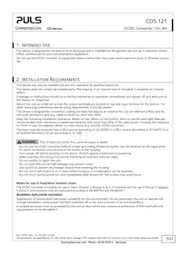 CD5.121 Datasheet Pagina 3
