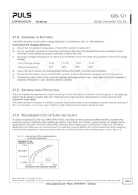 CD5.121 Datasheet Pagina 19