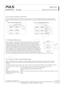 CD5.121 Datasheet Pagina 21