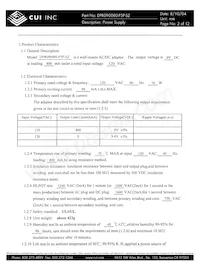 DPR090080-P5P-SZ 데이터 시트 페이지 2