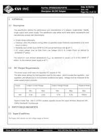 DPS060250U-P5P-TK Datasheet Pagina 3