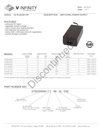 ETS050400U-P6N-ET Datasheet Copertura