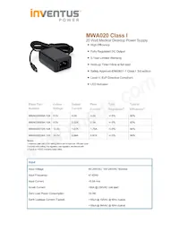 MWA020009A-10A Datasheet Cover