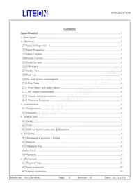PB-1240-6SA0 Datasheet Page 3