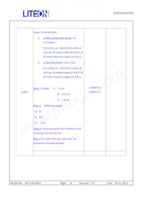 PB-1240-6SA0 Datasheet Pagina 8