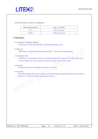 PB-1240-6SA0 Datasheet Pagina 9