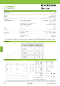 RACD20-350D-US Datasheet Page 2