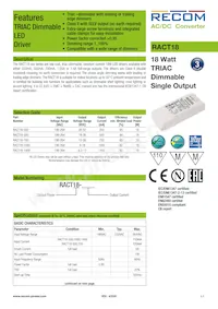 RACT18-1400 Datasheet Cover