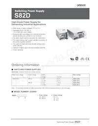 S82D-6012 Datasheet Cover