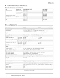 S82D-6012 Datasheet Pagina 2