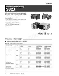 S82J-30024 Datasheet Cover
