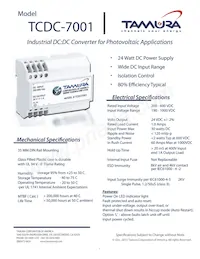 TCDC-7001 Datasheet Cover