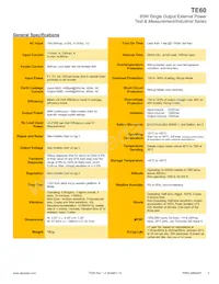 TE60A1603F01 Datasheet Pagina 2